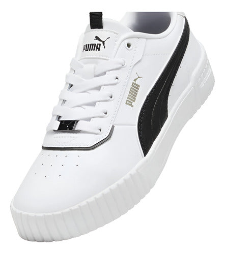 Tenis Puma Carina Pfs Dama 37121202 Casual Original Moda Blanco Lisa 22.5 Mx