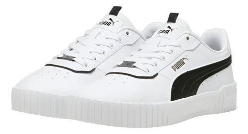 Tenis Puma Carina Pfs Dama 37121202 Casual Original Moda Blanco Lisa 22.5 Mx