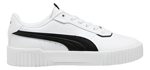 Tenis Puma Carina Pfs Dama 37121202 Casual Original Moda Blanco Lisa 22.5 Mx