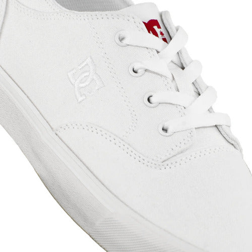 Tenis Dc Shoes Flash 3 Tx Mx (wht) Caballero Adys300795wht Urbano Original Moda Blanco Lisa 27.5 Mx