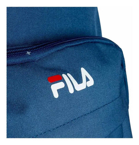 Mochila Fila Backpack Suede Unisex F23l0682913 Original Azul Marino Liso