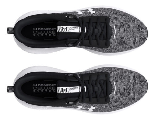Tenis Under Armour W Charged Revitalize 3026683001 Original Gris Oscuro Lisa 23 Mx