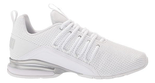Tenis Puma Axelion Perf Caballero 19355501 Cómodo Original Blanco Lisa 29.5 Mx
