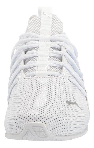 Tenis Puma Axelion Perf Caballero 19355501 Cómodo Original Blanco Lisa 29.5 Mx