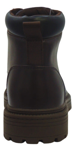 Bota Polo Hom020café Confortable Original Moda Café Liso 26,5 Mx