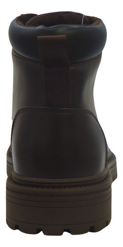 Bota Polo Hom020café Confortable Original Moda Café Liso 28 Mx
