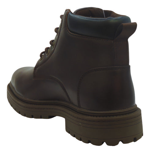 Bota Polo Hom020café Confortable Original Moda Café Liso 28 Mx