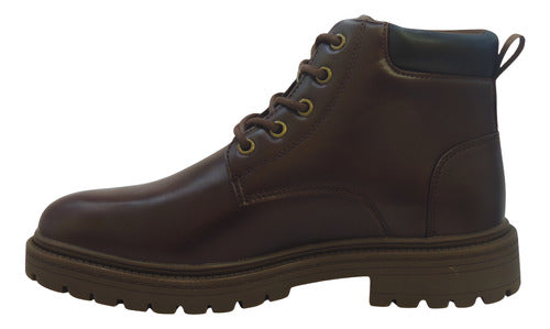 Bota Polo Hom020café Confortable Original Moda Café Liso 28 Mx