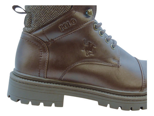 Bota Polo Caballero Hom020miel Confortable Original Moda Café Liso 26,5 Mx