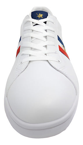 Tenis Polo York Team 9424ch Hombre Comodo Original Moda Blanco Lisa 26 Mx