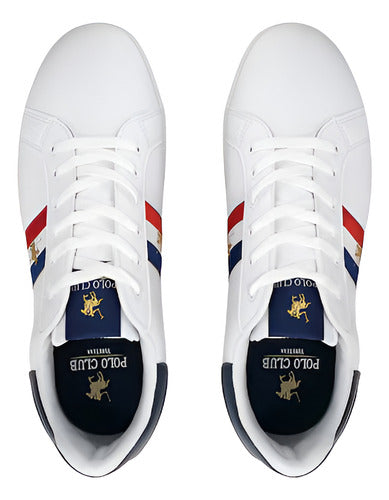 Tenis Polo York Team 9424ch Hombre Comodo Original Moda Blanco Lisa 26 Mx