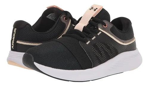 Tenis Under Armour W Charged Breathe Bliss 3024148005 Comodo Original Moda Negro Lisa 25.5 Mx