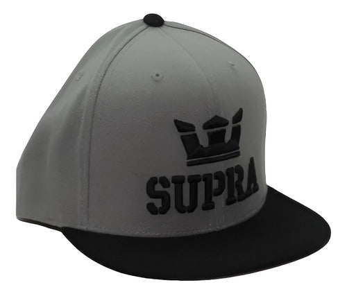 Gorra Supra Above Snap S6211501gbw Unisex Original Moda Gris Oscuro Unitalla Lisa