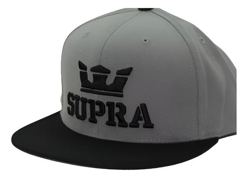 Gorra Supra Above Snap S6211501gbw Unisex Original Moda Gris Oscuro Unitalla Lisa