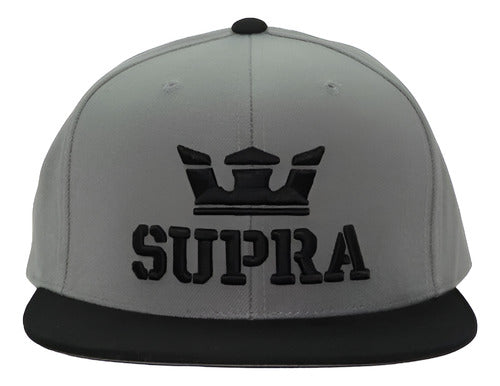 Gorra Supra Above Snap S6211501gbw Unisex Original Moda Gris Oscuro Unitalla Lisa