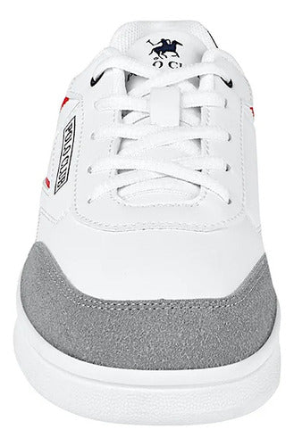 Tenis Polo Club York Team Hom007bco Comodo Original Moda Blanco Lisa 28.5 Mx