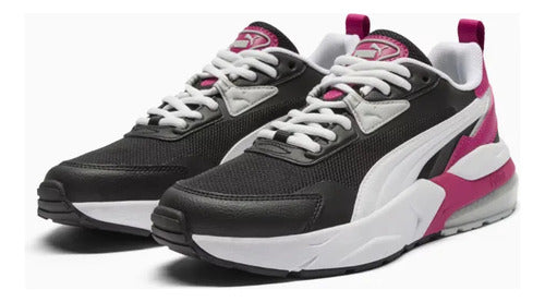 Tenis Puma Vis2k Wns Mujer 39548133 Comodo Original Moda Negro Lisa 27.5 Mx