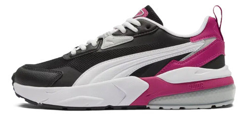 Tenis Puma Vis2k Wns Mujer 39548133 Comodo Original Moda Negro Lisa 27.5 Mx