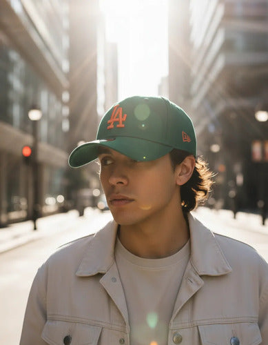 Gorra New Era Los Angeles League Essential 9forty 60292509 Verde Oscuro Unitalla