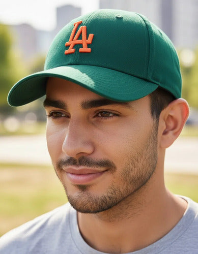 Gorra New Era Los Angeles League Essential 9forty 60292509 Verde Oscuro Unitalla