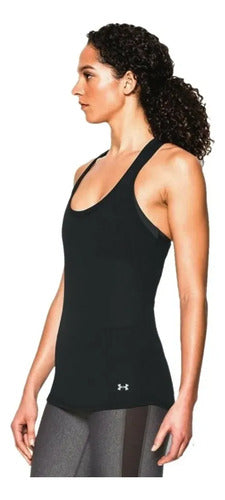 Playera Under Armour Threadbone Streaker 1271522001 Original Negro Bordado M