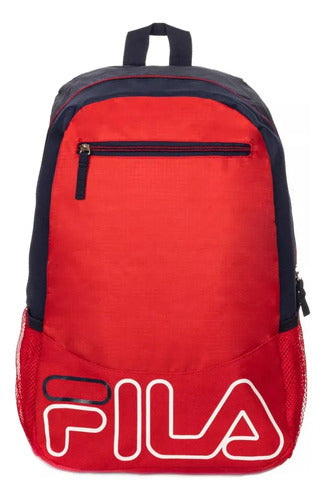Mochila Fila Lifestyle Ta640063646 Original Moda Unisex Rojo Liso