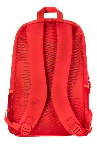 Mochila Fila Roja Backpack Lisa Color Rojo Diseño De La Tela Liso