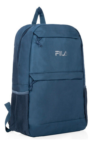 Mochila Fila Lifestyle F23l0701453 Moda Unisex - Blanco - Liso Azul