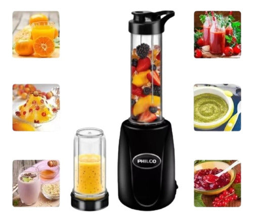 Nutri Procesador Negro Philco 350w 4906 Original Negro