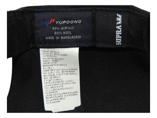 Gorra Supra Above Snap S6211501bkr Unisex Original Moda  Negro Único