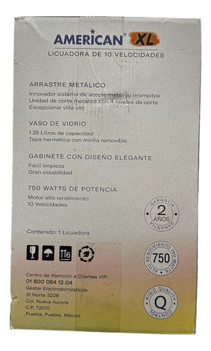 Licuadora De 10 Velocidades 7010 American Xl Blanca  Blanco