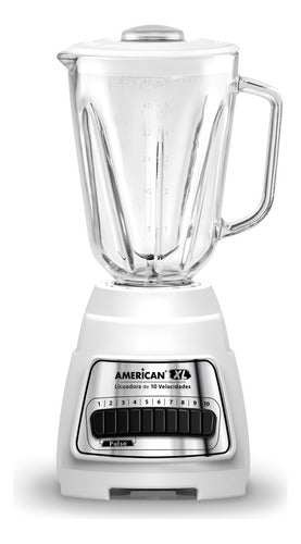 Licuadora De 10 Velocidades 7010 American Xl Blanca  Blanco