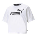 Playera Puma 586866-02 Ess Cropped Blanca para Mujer