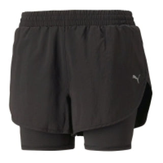 Short Puma Run Fav Woven 2in1 -01 para Mujer