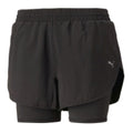 Short Puma Run Fav Woven 2in1 523181-01 Negro para Mujer