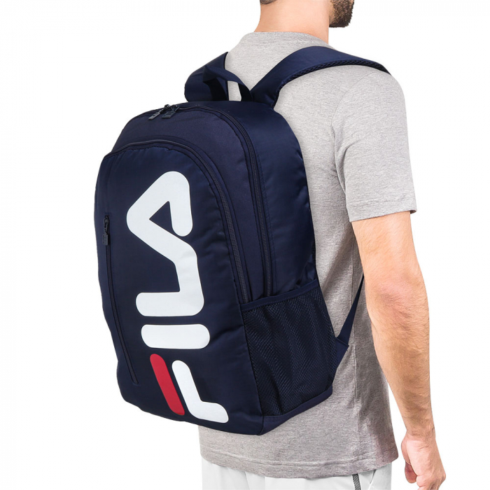 Mochila Fila Letter Azul Casual Backpack Azul Marino