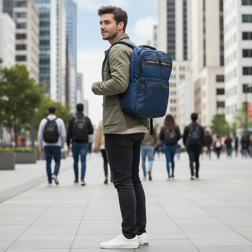 Mochila O Neill Unisex On5240mno Moda Azul Lisa