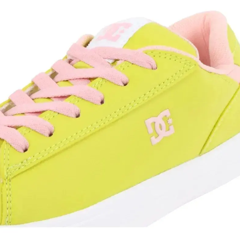 Tenis Skate Dc Shoes Notch Sn Mx Mujer Adjs100128lig Casual Amarillo 23.5 Mx