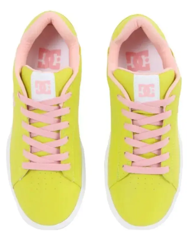 Tenis Skate Dc Shoes Notch Sn Mx Mujer Adjs100128lig Casual Amarillo 23.5 Mx