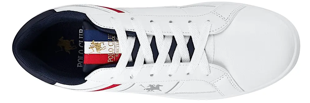 Tenis Polo Club Hom010bco York Team Comodo Original Moda Blanco Lisa 27 Mx